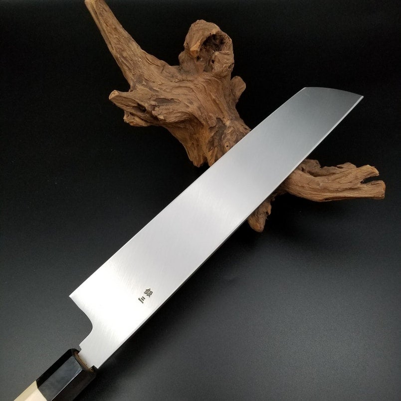 極上　柳刃包丁　青ニ　墨流し　尺 極上 柳刃包丁 青ニ 墨流し 尺 【公式通販】